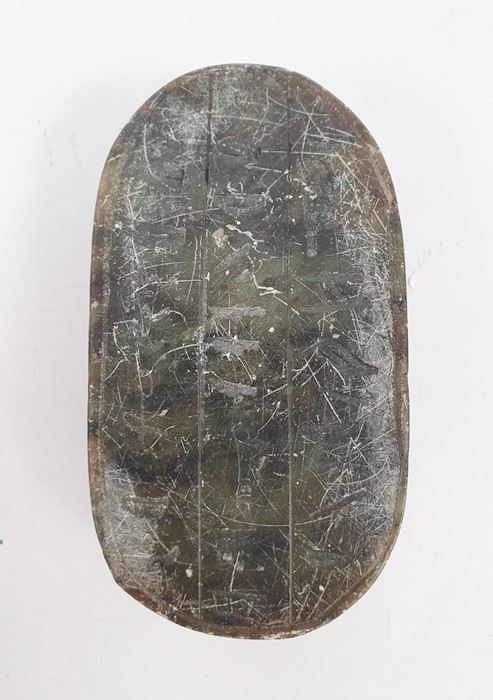 Egyptian carved hardstone scarab, 11cm wide - Image 7 of 8