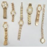 Lady's Sekonda wristwatch, gilt metal and various other lady's wristwatches