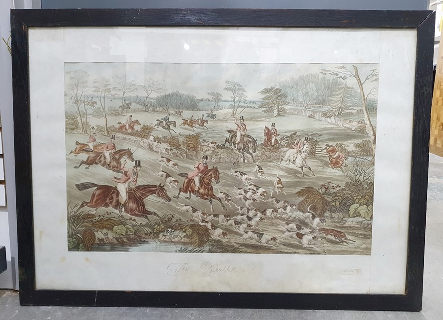 After Charles Hunt Set of four colour aquatints Breaking Cover and 3 other hunting scenes, published - Image 3 of 5