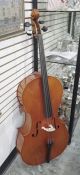 20th century pine cello in case (48'' approx) Condition ReportNo label. Length of back excluding