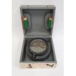 20th century Type PII compass, no.160363D in grey-painted carry case, stamped 'Jun 1952 Admiral