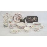 Poole pottery bowl, plate and small vase, small quantity of Mintons 'Haddon Hall' teaware, small