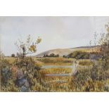 Attributed to Dudley Kibbler Pair of watercolours Devon scenes, 24 x 35cm (2)