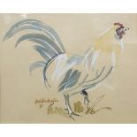 Mark Haskings Watercolour Picture of a chicken, 22 x 27cm