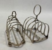 A late 19th century silver toast rack, maker James Dixon & Sons Ltd, Sheffield 1898, 2.7toz