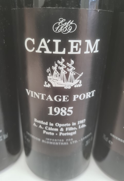 Seven bottles of 1985 Calems vintage port, bottled in Oporto 1987 by A A Calem & Filho, Lda, - Image 3 of 10