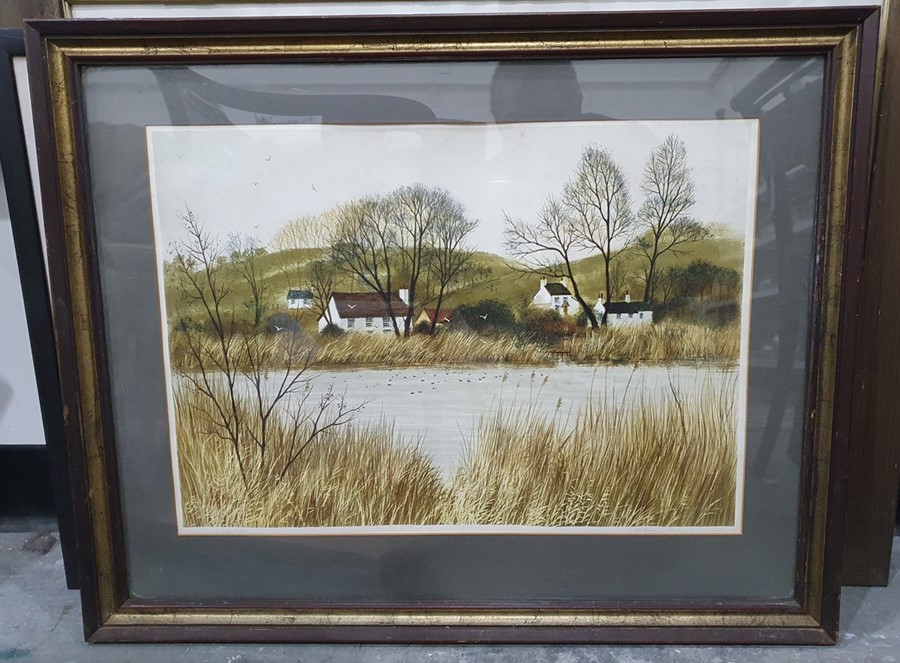 D. John Sweetingham Watercolour Rydal Water together with various prints (6) - Image 5 of 7