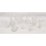 Assorted glassware to include Stuart hock glasses and further glassware