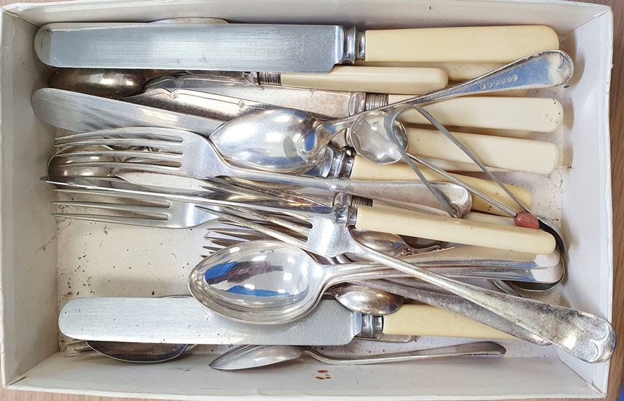 Quantity of silver plated and other cutlery, various ages and designs - Image 4 of 5