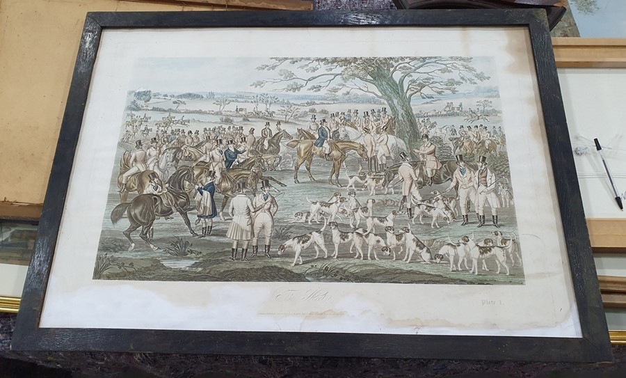 After Charles Hunt Set of four colour aquatints Breaking Cover and 3 other hunting scenes, published - Image 2 of 5