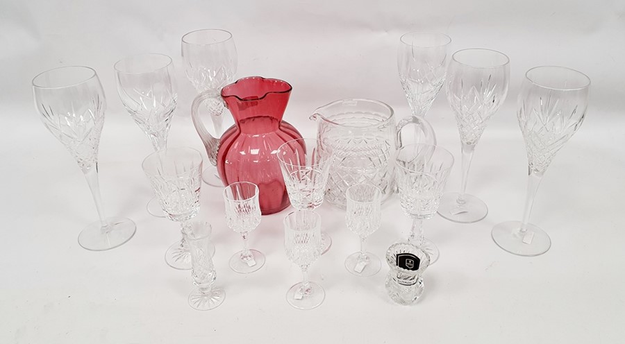 Assorted glassware to include wines, bowls, vases, etc (1 shelf) - Image 2 of 2