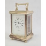 Martin & Co of Cheltenham carriage clock with Roman numerals Condition Reportescape movement is fine