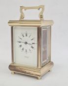 Martin & Co of Cheltenham carriage clock with Roman numerals Condition Reportescape movement is fine