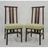 Set of eight, 20th century, possibly Scandinavian, dining chairs (8)