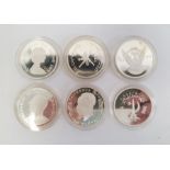 18 silver Conservation Collection coins (18)