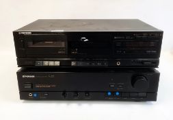 Pioneer A-223 stereo amplifier with CT-W300 twin cassette deck