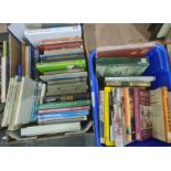 Assorted volumes , various subjects, philosophy, education. rugby, boxing, tennis,  ( 3 boxes)