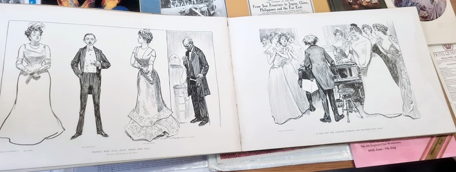 Gibson, Charles Dana 'Americans' and a collection of ephemera to include paperbacked playscripts, - Image 4 of 5