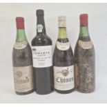 One bottle of Fonseca Porto Reserve ruby port, two bottles 1973 Chinon Aug. Hellmers & Sons Ltd,