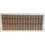 Fine bindings "The Waverley Novels", Adam & Charles Black 1853, not a full set, full blue morocco