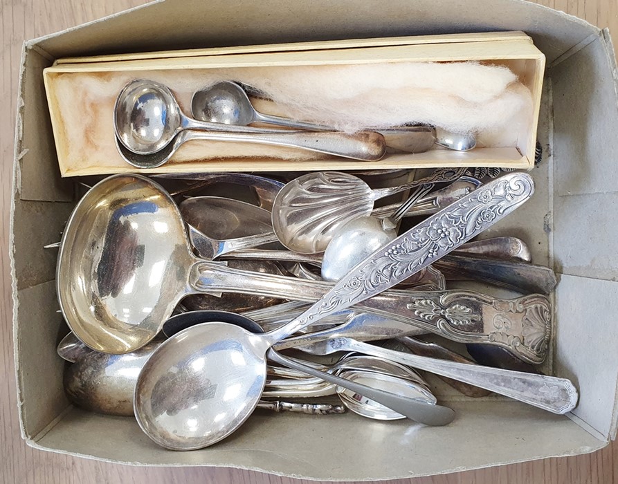 Quantity of silver plated and other cutlery, various ages and designs - Image 2 of 5