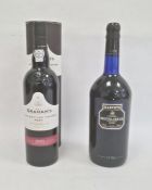 Bottle of W & J Graham's late bottled vintage port from 2005 and a Harveys Bristol cream sherry (2)