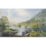 D. John Sweetingham Watercolour Rydal Water together with various prints (6)