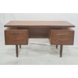 20th century G-Plan teak Fresco vanity dressing table designed by Victor Wilkins for G-Plan, with