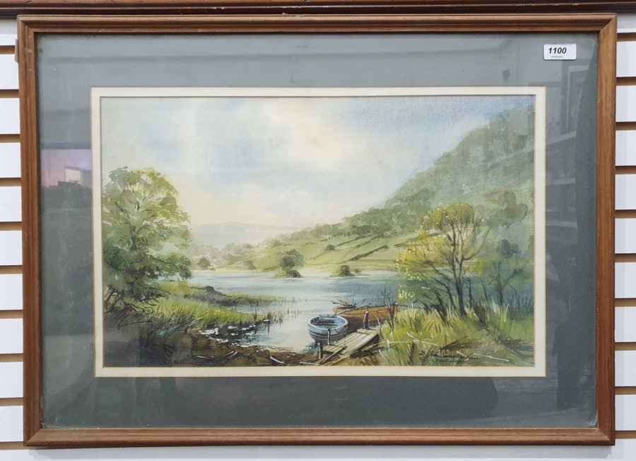 D. John Sweetingham Watercolour Rydal Water together with various prints (6) - Image 2 of 7