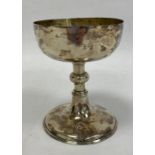 An early 20th century silver chalice, maker Thomas Pratt & Son, London 1910, 6.5toz, 11.5cm high