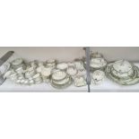 Royal Doulton Countess pattern composite part dinner service, printed green marks, registration
