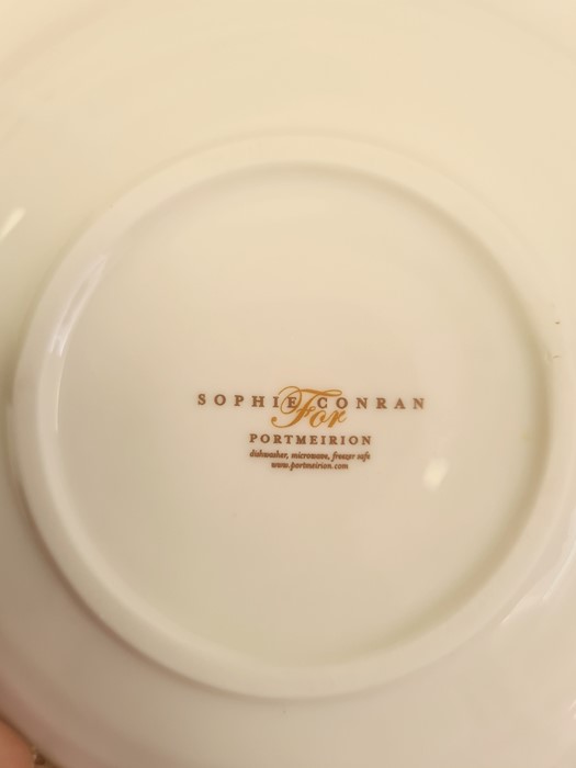 Portmeirion Sophie Conran designed part-dinner service, 20th century, printed marks, of reeded form, - Image 2 of 5