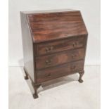 20th century mahogany bureau