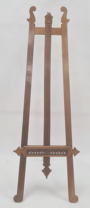 Folding easel, Tunbridge decoration and finely turned bobbin decoration Condition ReportHeight