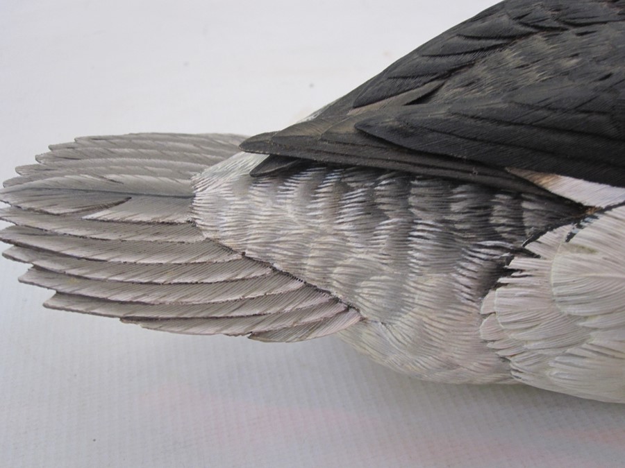 Barry Woodcraft decoy bufflehead drake signed to base and dated November 1991, sculptured from - Image 7 of 7