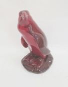Royal Doulton flambe penguin, signed to base, 22cm high  Condition ReportVery good condition, no
