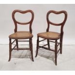 Pair of cane seated chairs (2)