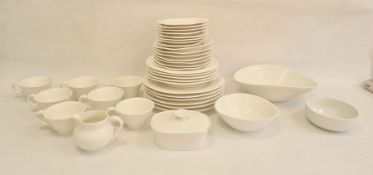 Portmeirion Sophie Conran designed part-dinner service, 20th century, printed marks, of reeded form,