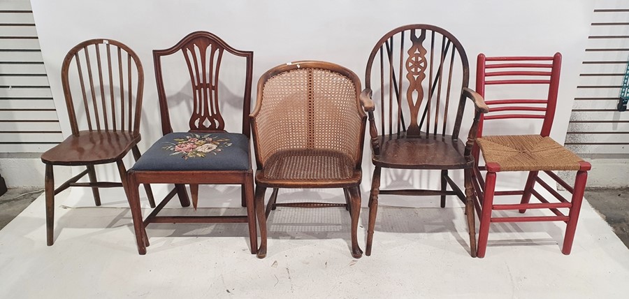 Five assorted chairs (5)