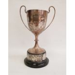 George V silver two-handled trophy cup, Birmingham 1919 ‘The Walthamstow Post Cup, Connaught