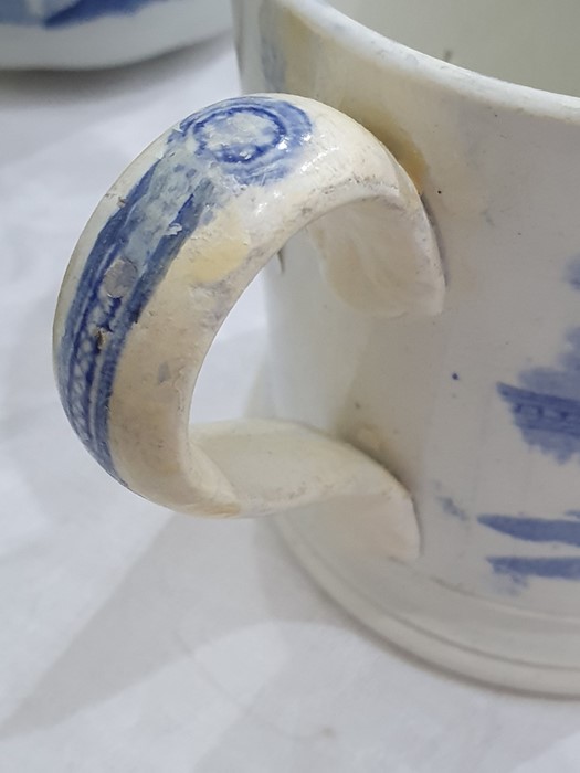 Collection of Staffordshire blue and white pottery, 19th century, variously transfer printed in - Image 10 of 55