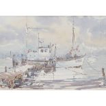 Victor Kelly (20th century)  Watercolour drawing  "Walberswick", signed lower right, 30.5cm x 44.5cm