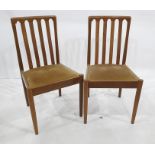 Set of four 20th century teak Meredew boardroom chairs (4)