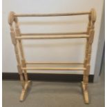 Beech towel rail