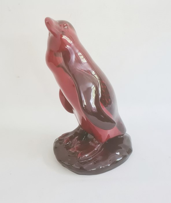 Royal Doulton flambe penguin, signed to base, 22cm high  Condition ReportVery good condition, no - Image 4 of 14