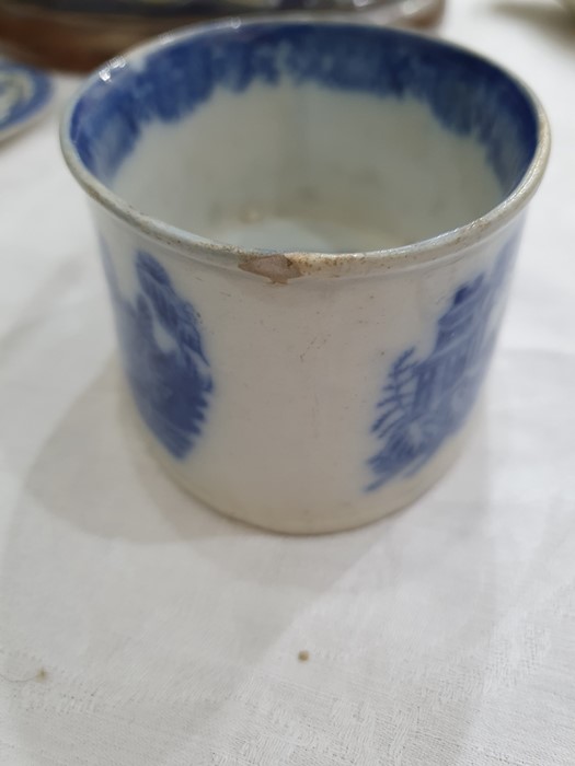 Collection of Staffordshire blue and white pottery, 19th century, variously transfer printed in - Image 16 of 55