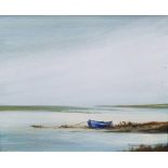 Anthony Waller (Contemporary) Pair of oils on board Coastal scenes with boats, signed lower right,