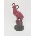 Royal Doulton flambe Hebei goat, 26cm high  Condition ReportVery good condition, no chips, cracks,
