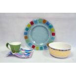 Villeroy & Boch porcelain cup and  saucer plate, Luxembourg pattern, a Villeroy & Boch china fruit