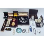 Quantity of costume jewellery including a Casio digital watch, a Bering ceramic watch, various other